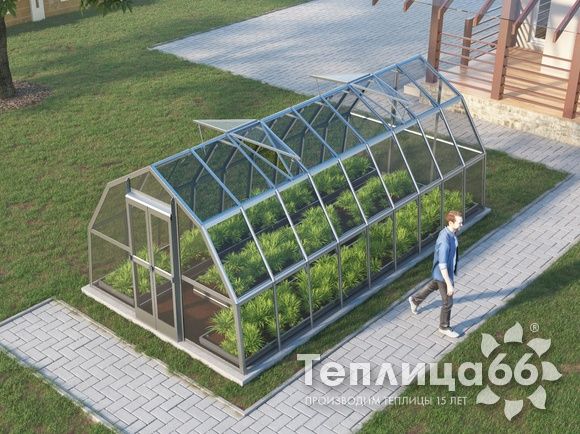 Теплица Рада Исеть под стекло, 3x6 метра
